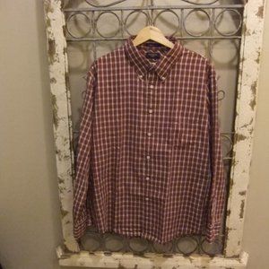 DOCKERS L/S PLAID BUTTON DOWN COLLAR SHIRT-XL